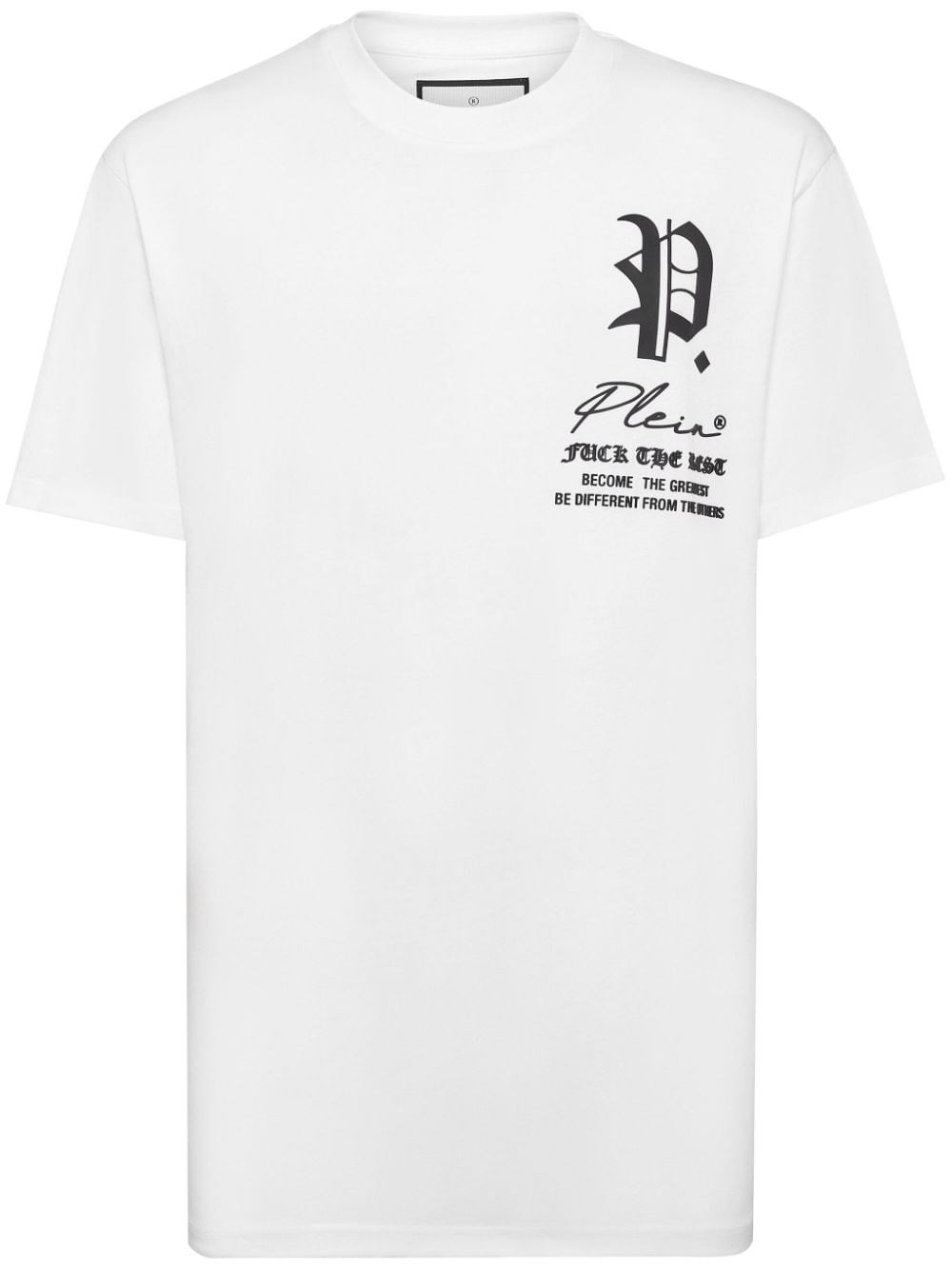 Shop Philipp Plein Printed T-shirt In White