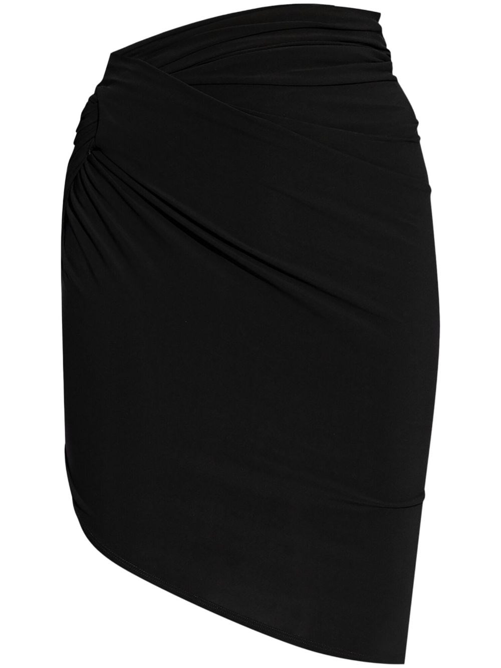 Shop Jacquemus Asymmetrical Skirt In Black  