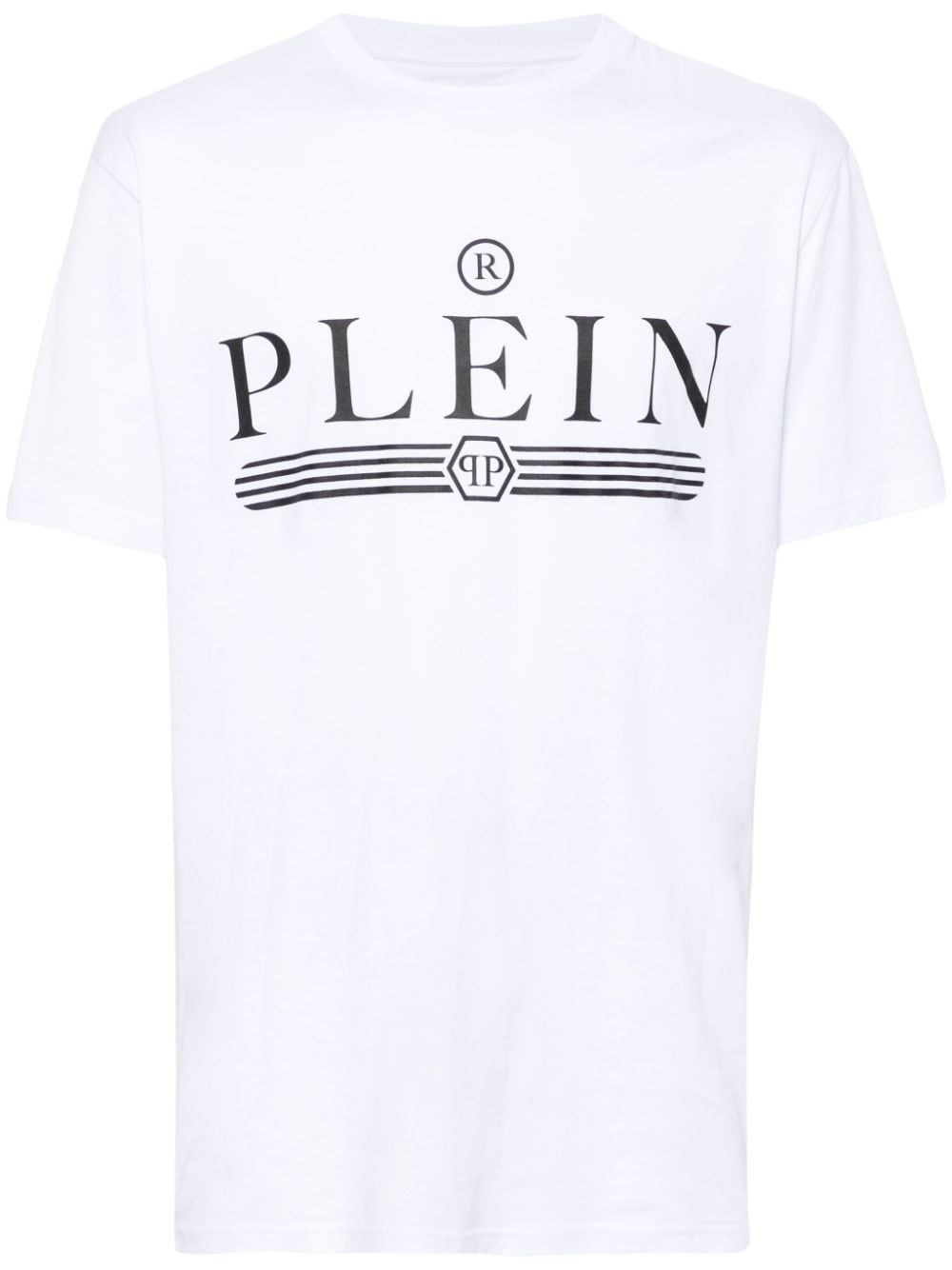 Shop Philipp Plein T-shirt Logo In White