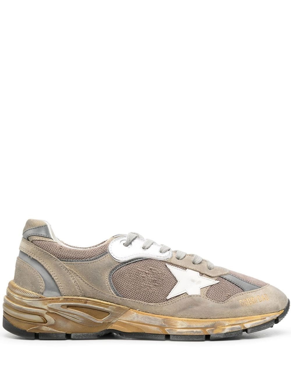 Shop Golden Goose 'dad-star' Sneakers In Gray