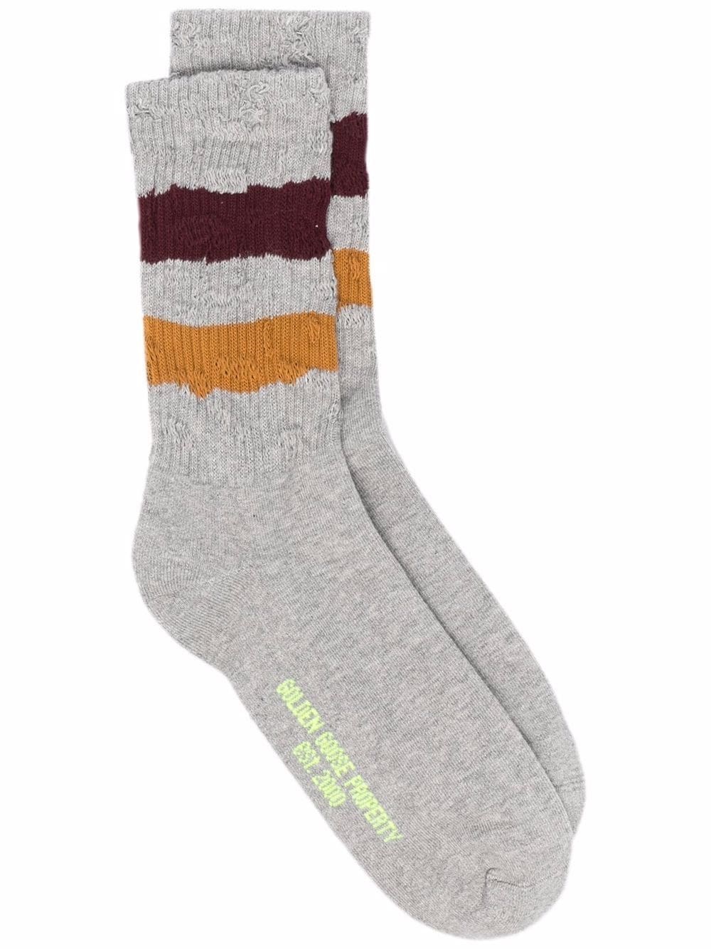 Shop Golden Goose Socks In Gray