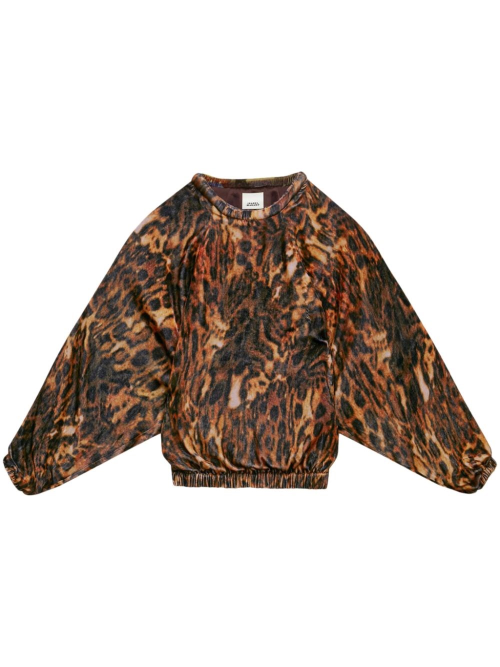 Shop Isabel Marant Velvet Top In Brown