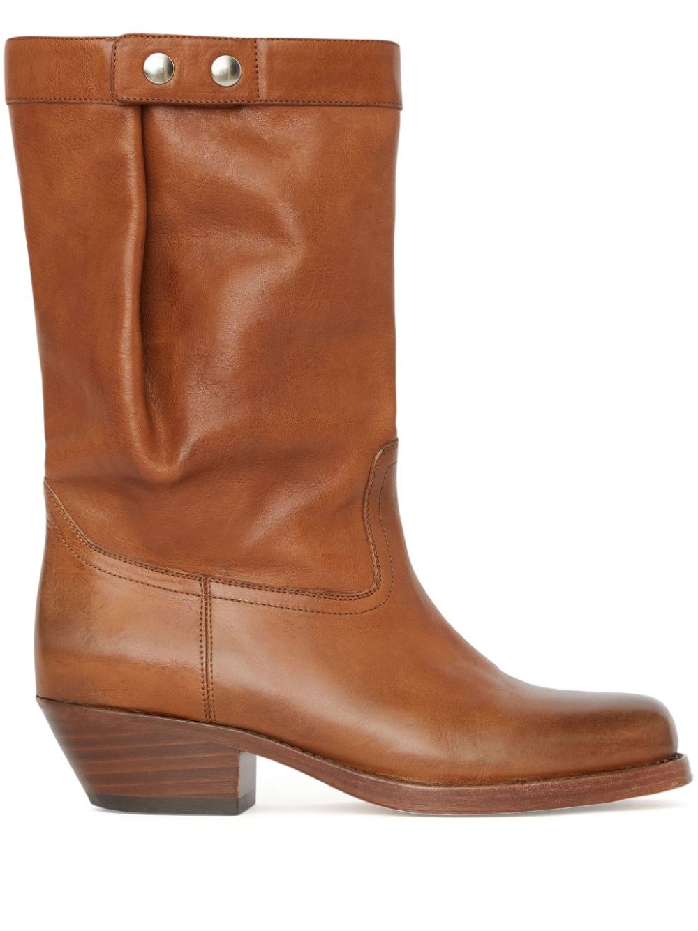 Shop Isabel Marant Leather Boots In Brown