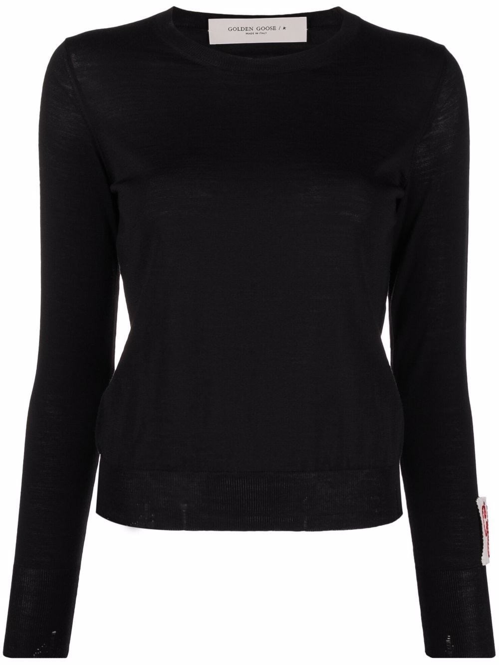 Shop Golden Goose Wool Sweater In Black  