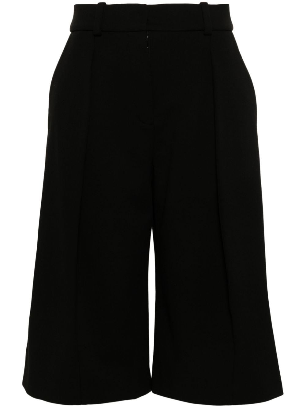 Shop Jacquemus Thick Stretch Jersey Bermuda Shorts In Black  