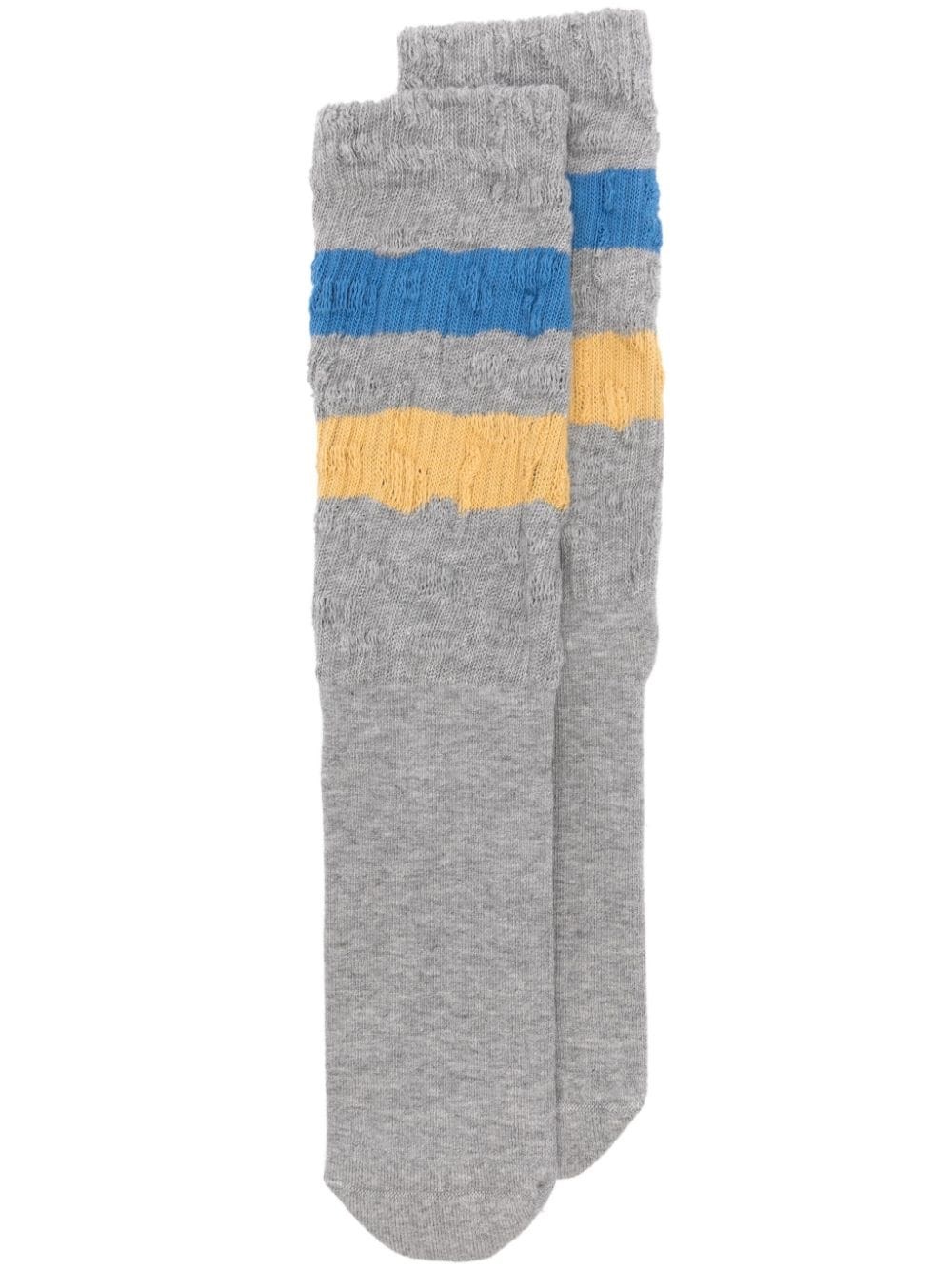 Shop Golden Goose Cotton Blend Socks In Gray