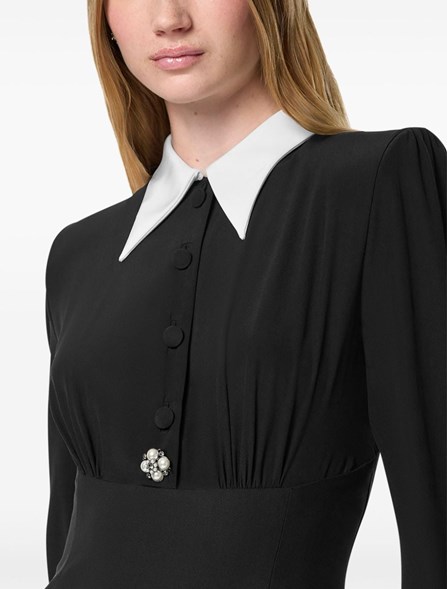 VERSACE - MINIDRESS with crepe top