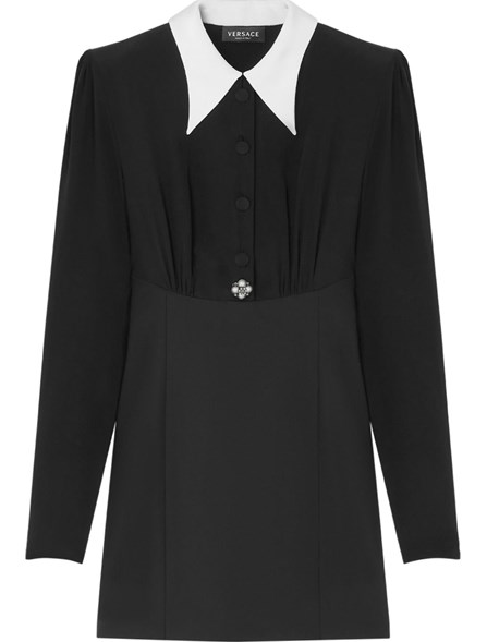 VERSACE - MINIDRESS with crepe top