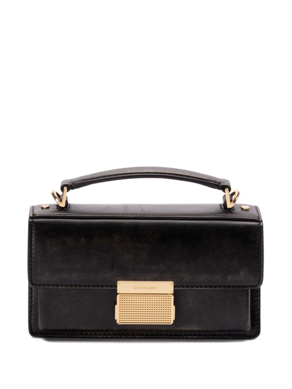 Shop Golden Goose Venezia Shoulder Bag Small In Black  