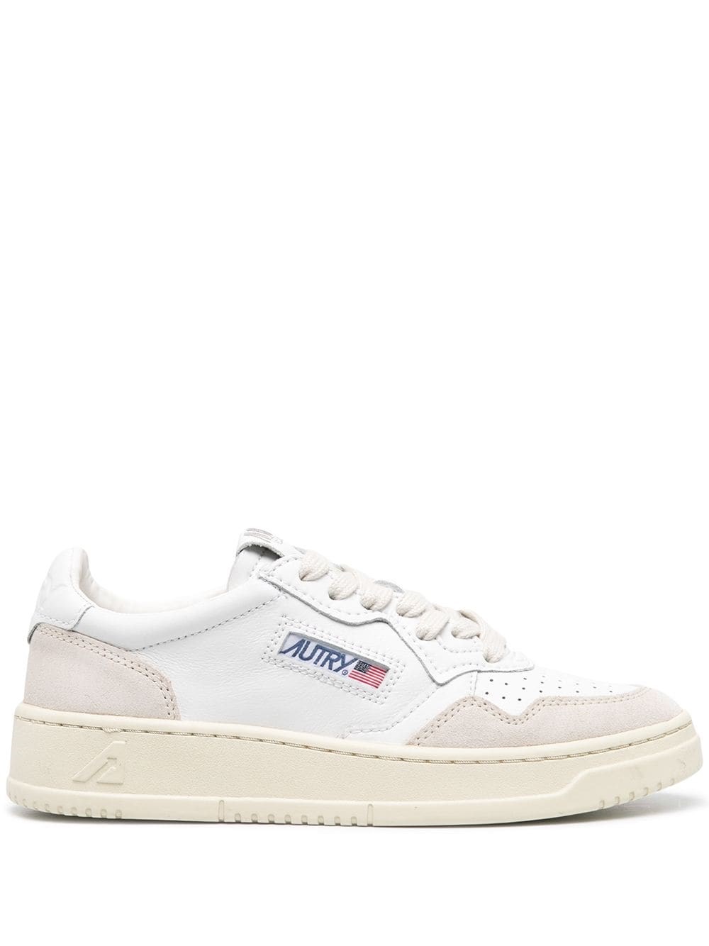 Shop Autry Medalist Low Sneakers In White