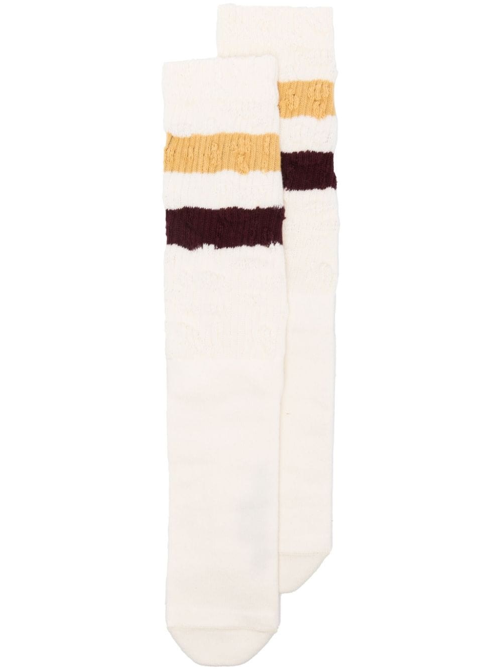 Shop Golden Goose Cotton Blend Socks In White