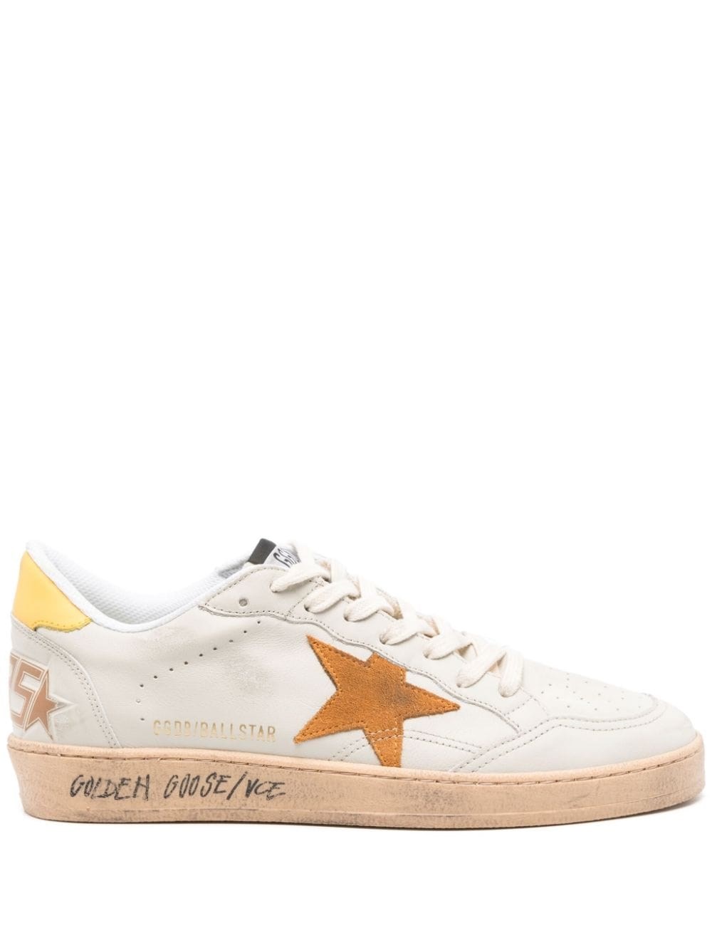 Shop Golden Goose 'ballstar' Sneakers In White