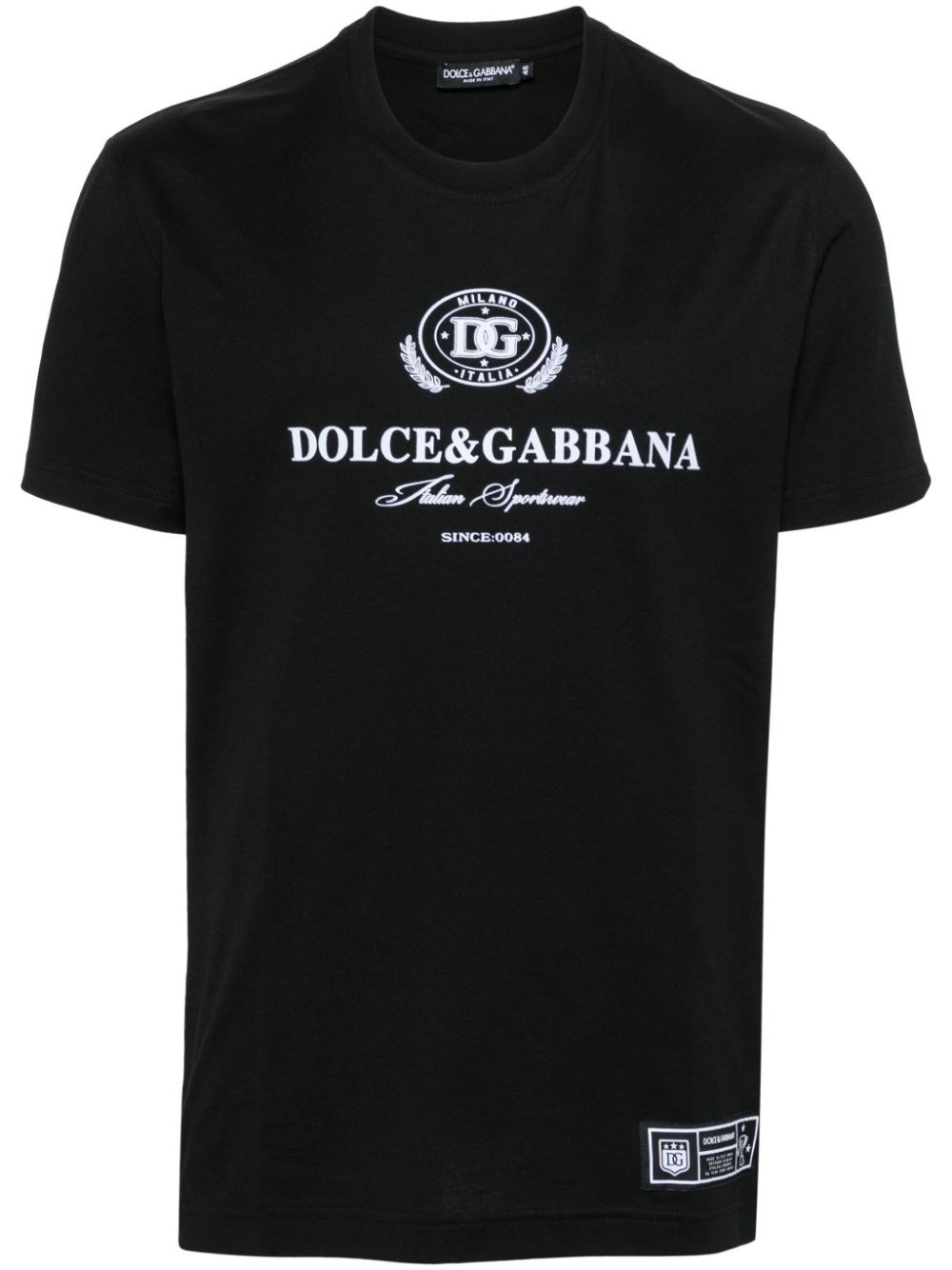 Shop Dolce & Gabbana Printed T-shirt In Black  