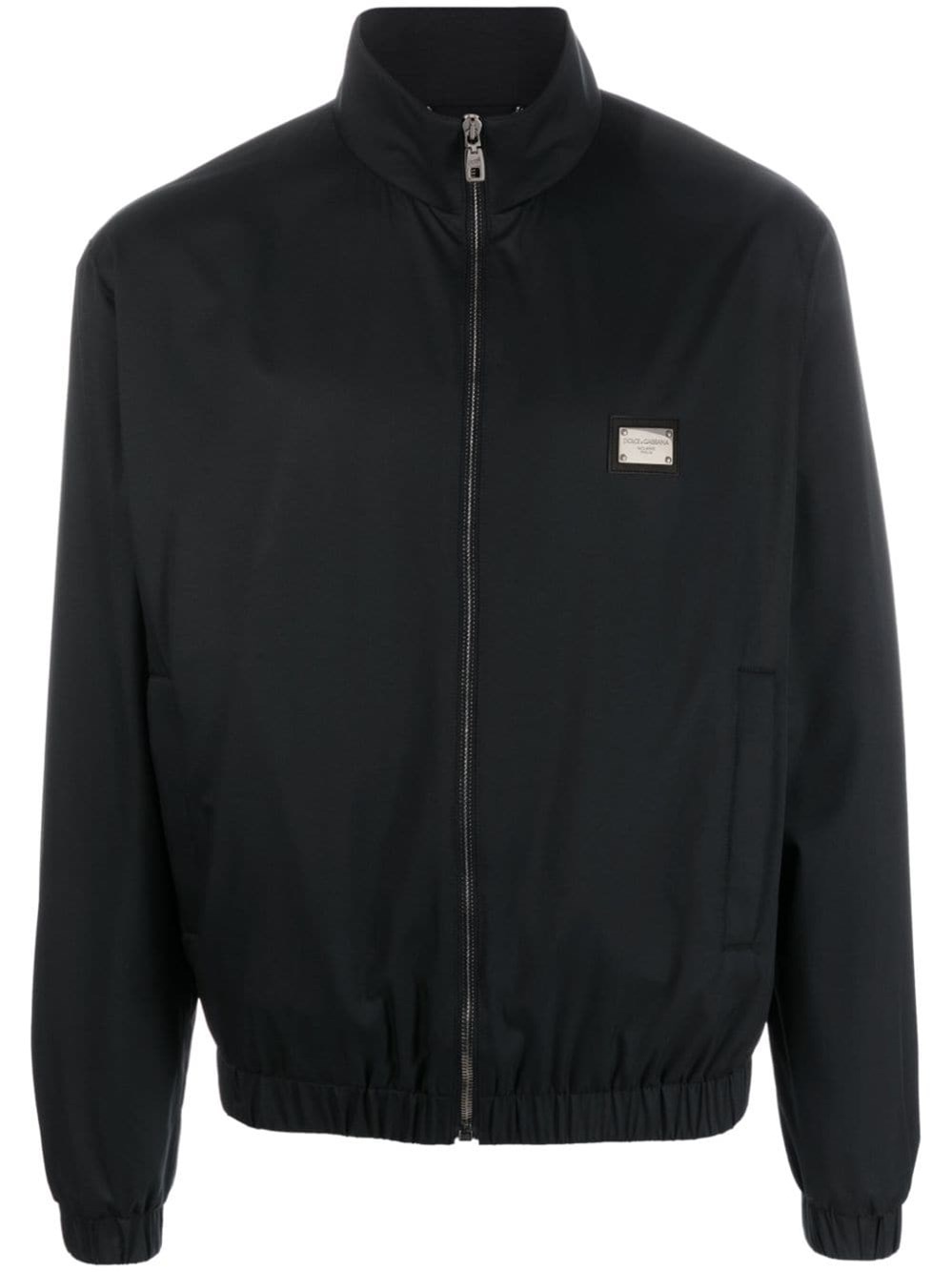 Dolce & Gabbana Nylon And Wool Jacket In Black