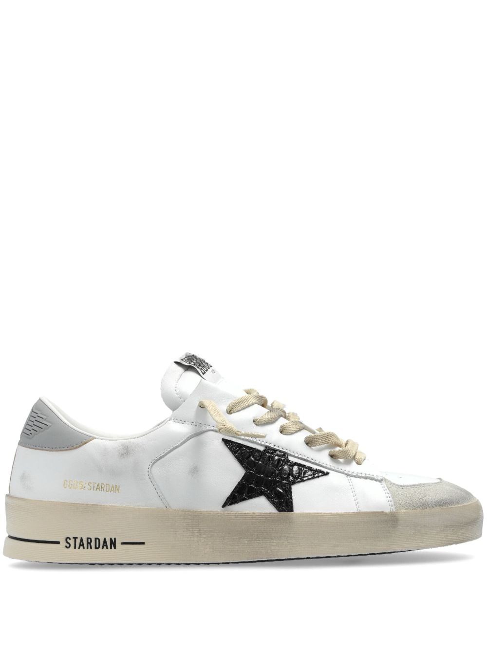 Shop Golden Goose 'stardan' Sneakers In White