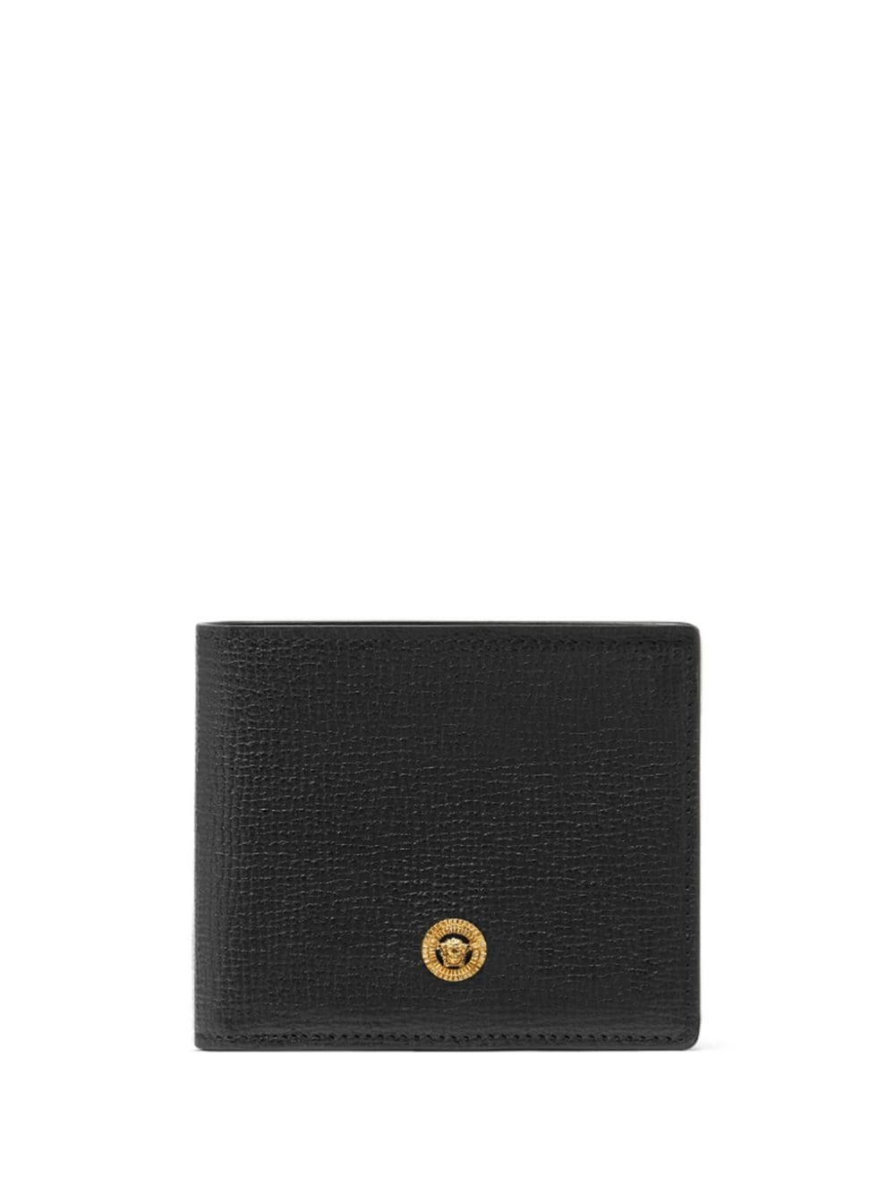 Shop Versace 'medusa' Wallet In Black