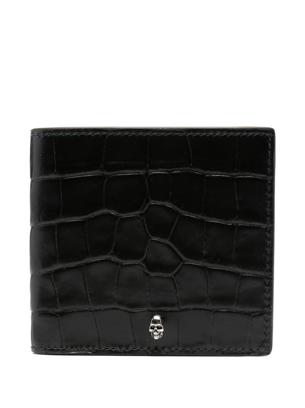 Shop Alexander Mcqueen Logo Wallet In Black  