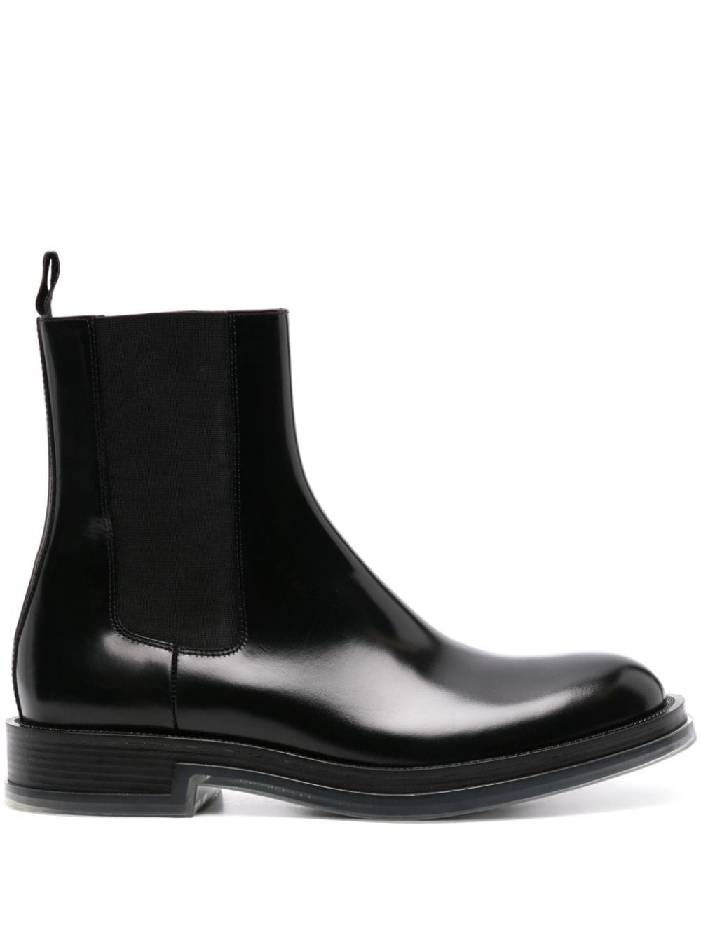 Shop Alexander Mcqueen 'chelsea' Boots In Black  