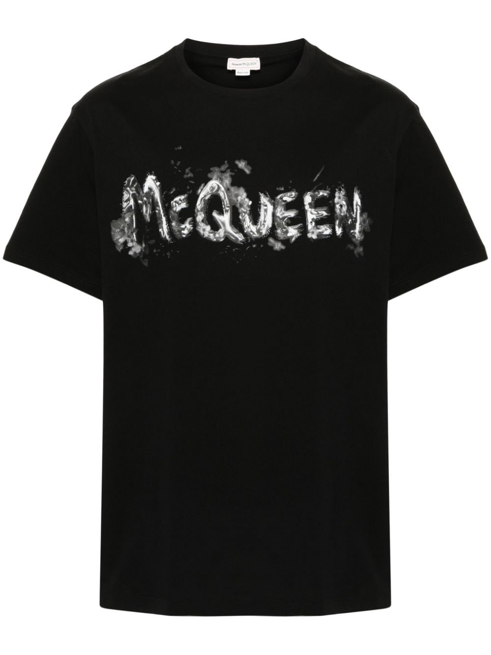 Shop Alexander Mcqueen T-shirt Logo In Black  