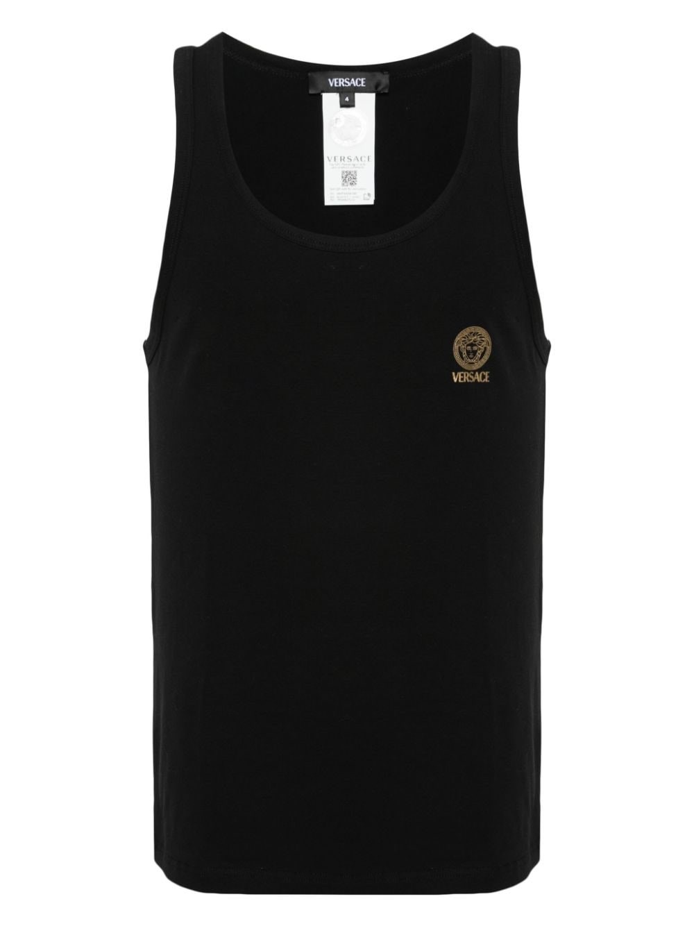 Shop Versace 'medusa' Tank Top In Black  