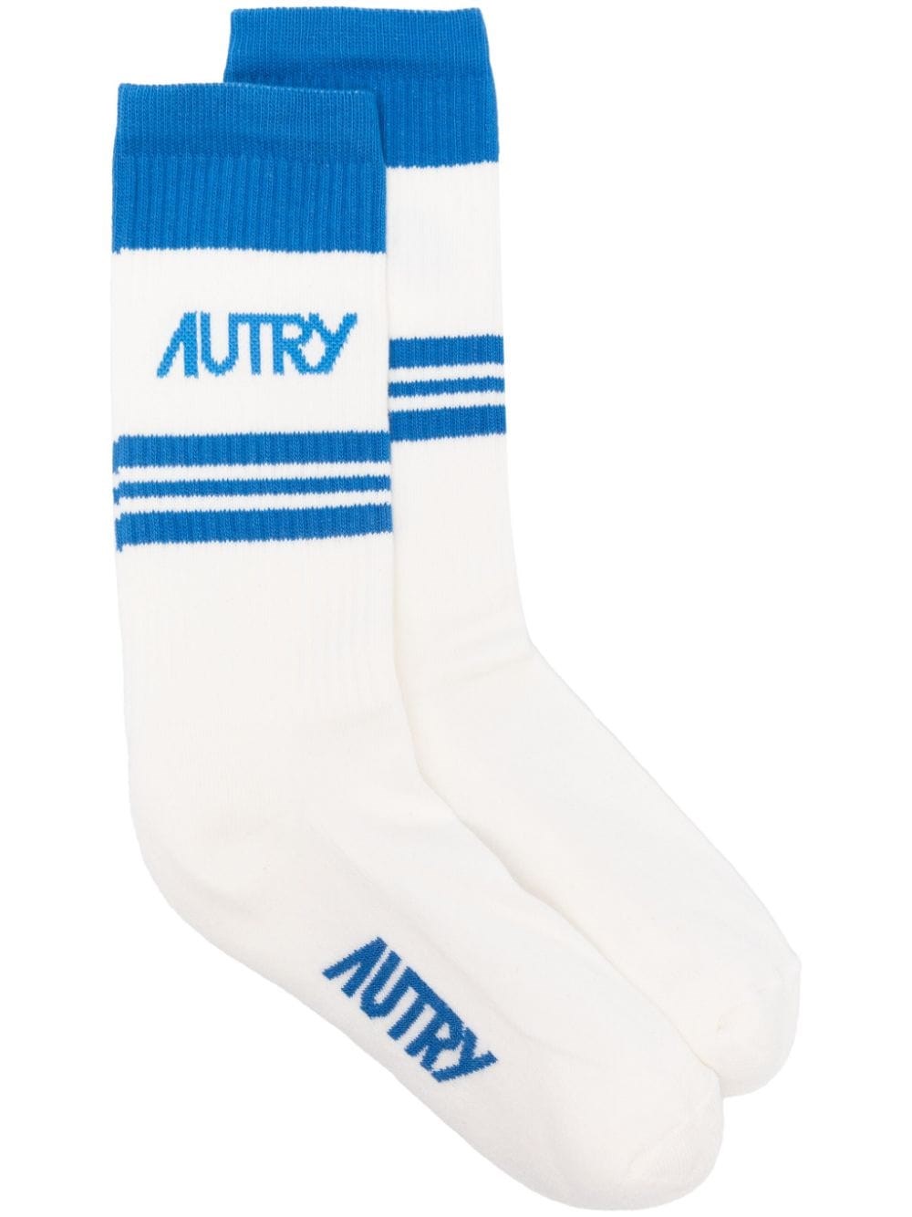 Shop Autry Logo Socks In White