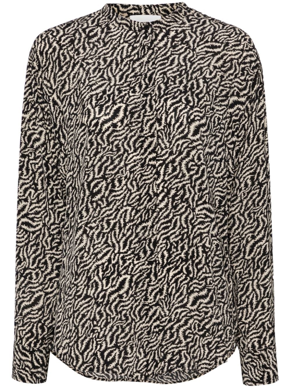 Shop Isabel Marant Étoile Printed Blouse In Neutrals