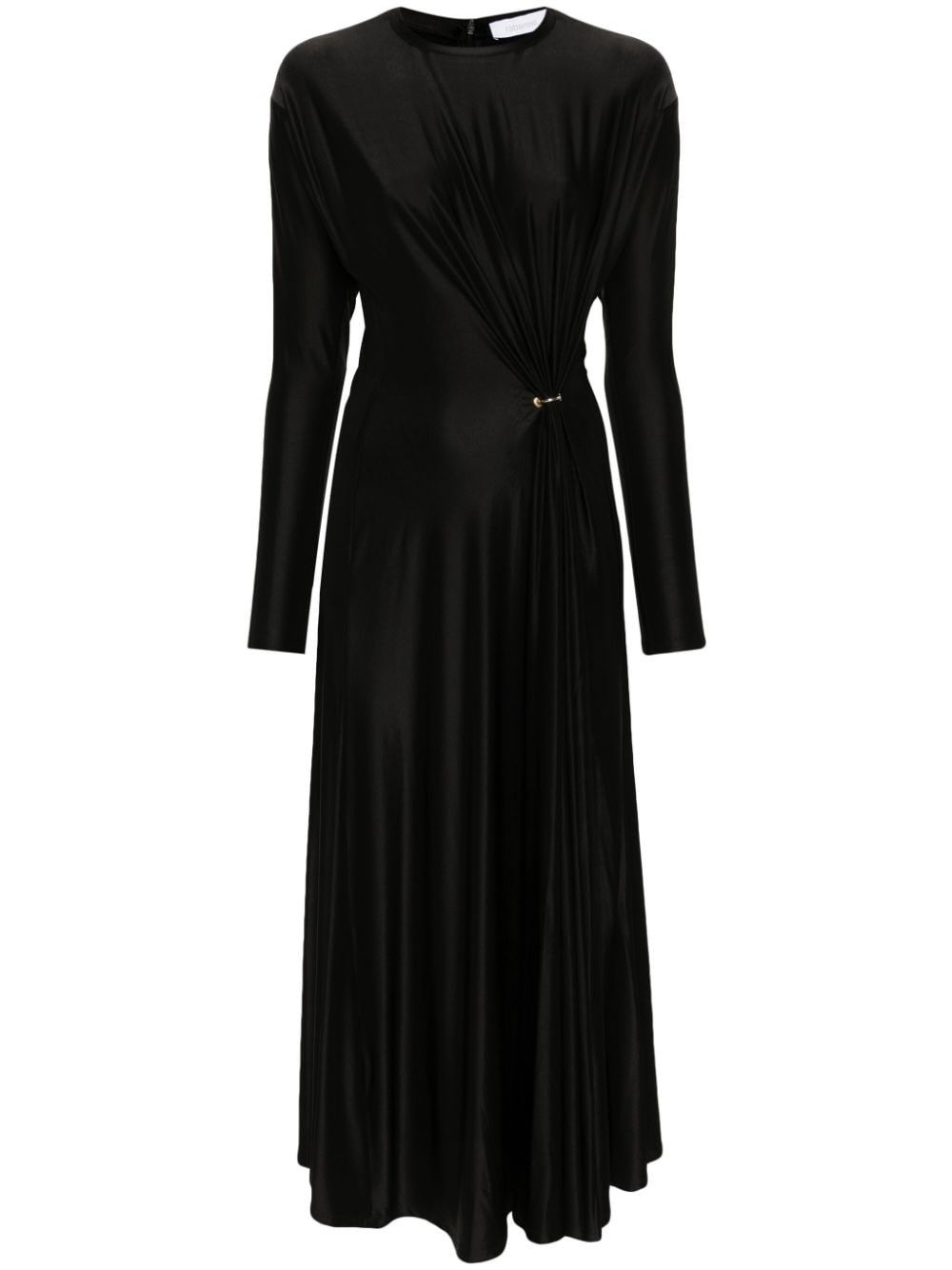 Shop Rabanne Viscose Jersey Dress In Black  