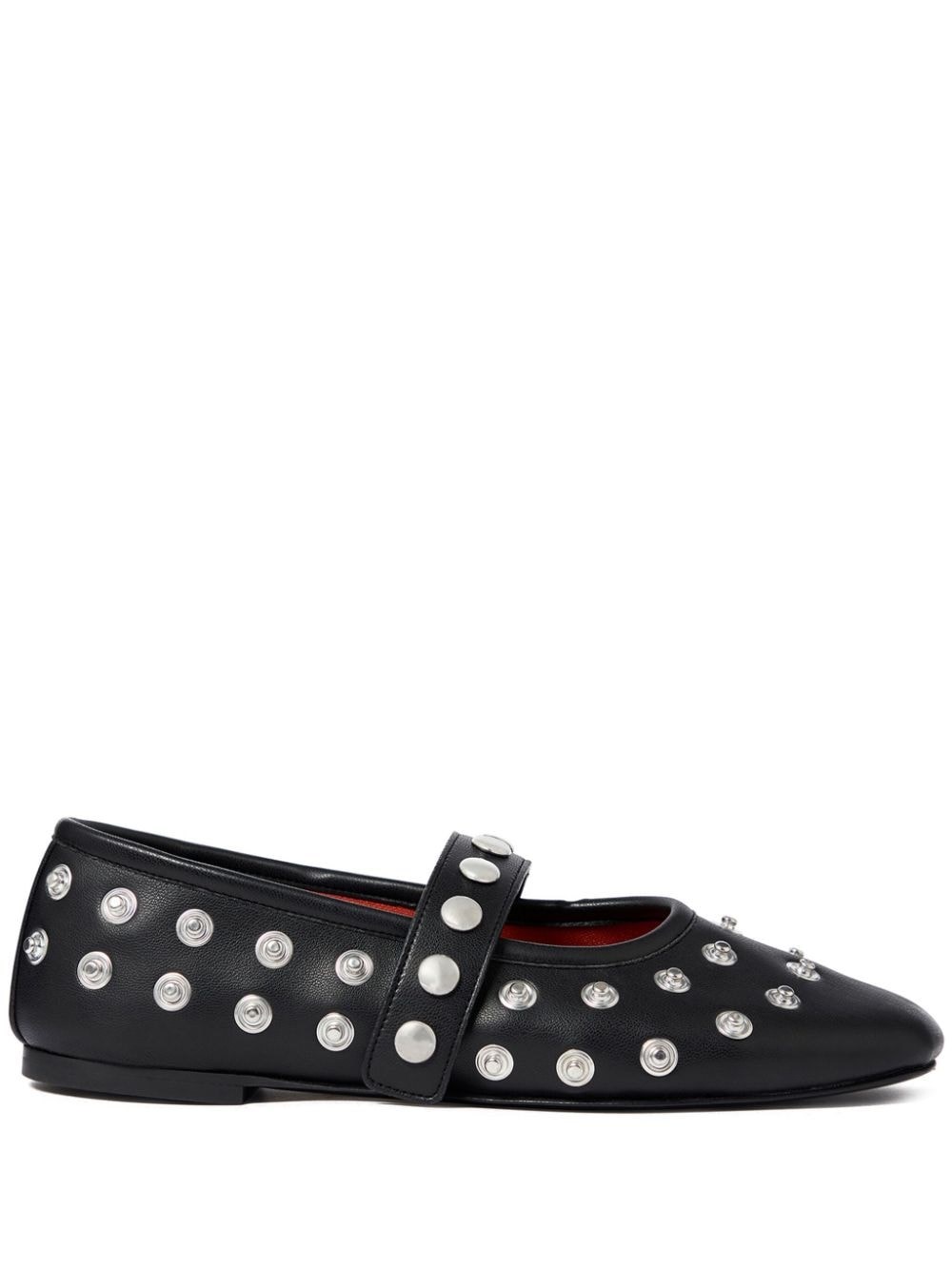 Shop Stella Mccartney Ballet Flats With Studs In Black  