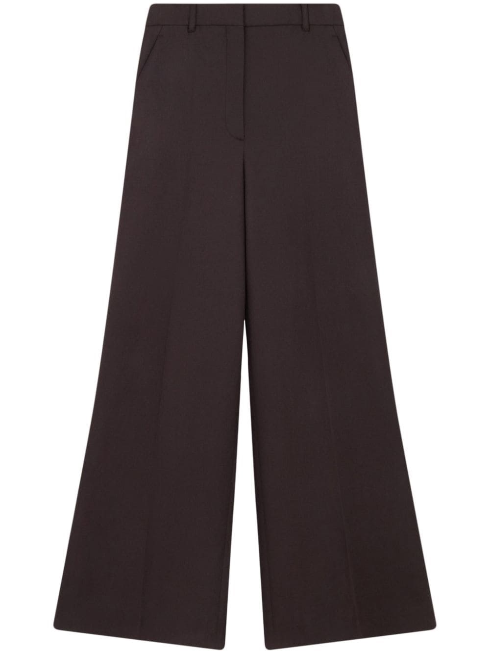 Shop Stella Mccartney Wool Pants In Brown