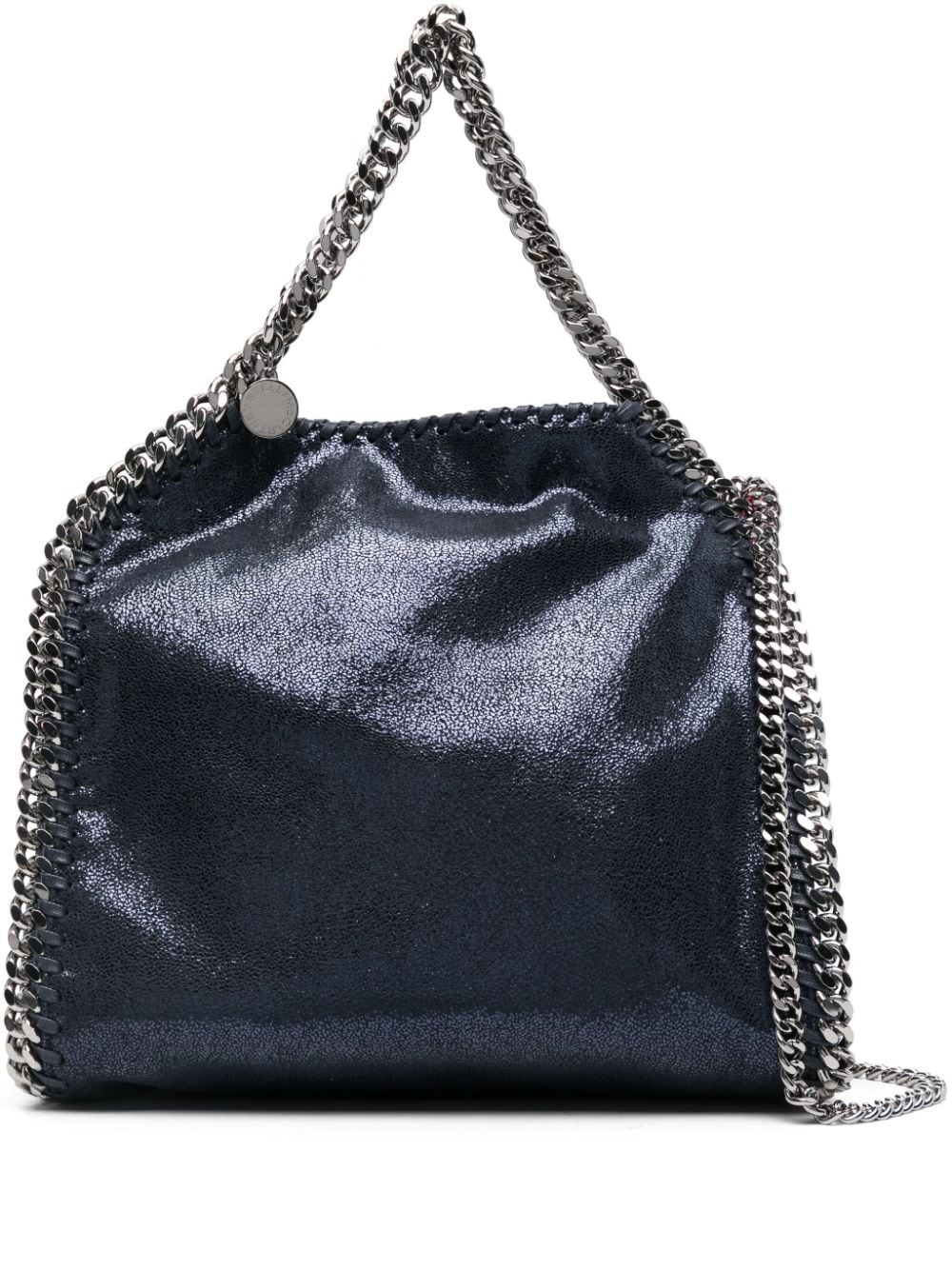 Shop Stella Mccartney Falabella Mini Tote Bag In Blue