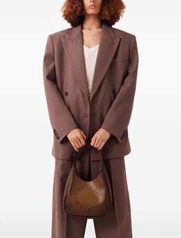 STELLA MC CARTNEY - Tote Hobo Morbida con Logo small