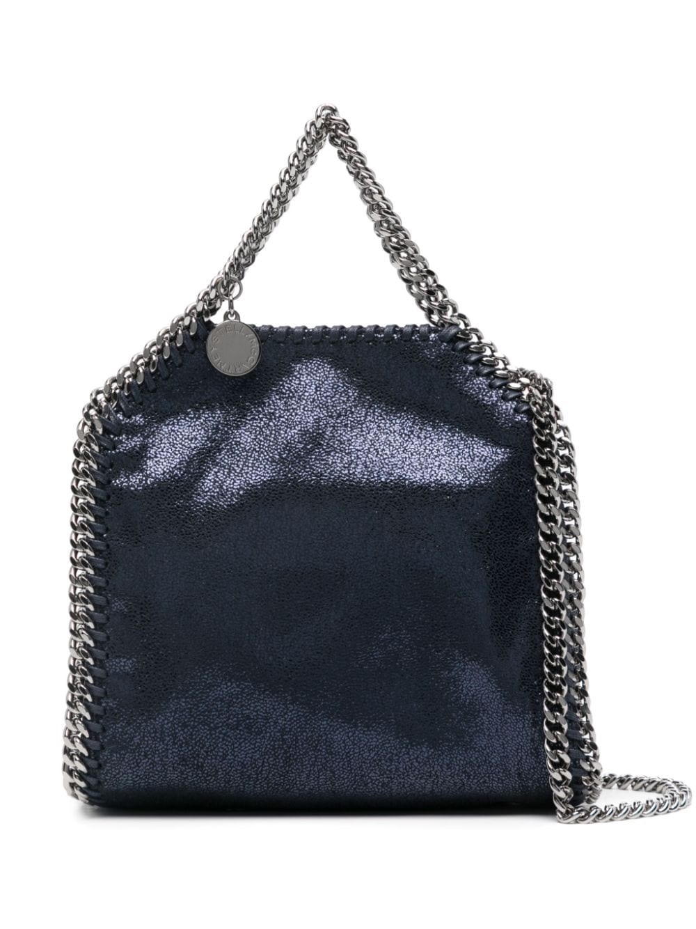 Shop Stella Mccartney Falabella Tiny Tote Bag In Blue