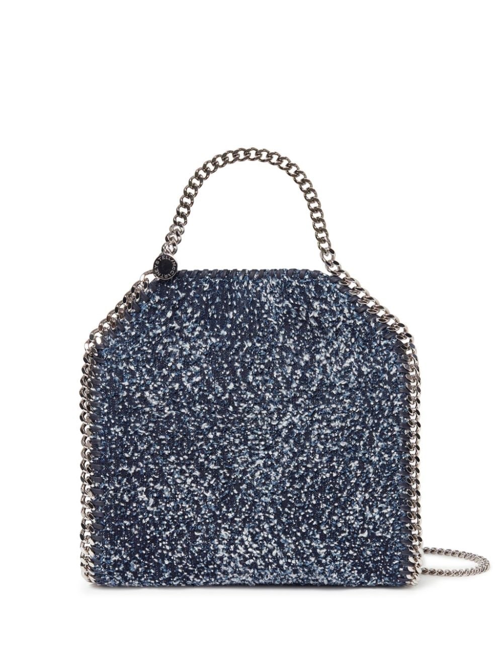 Shop Stella Mccartney Falabella Mini Tote Bag In Blue