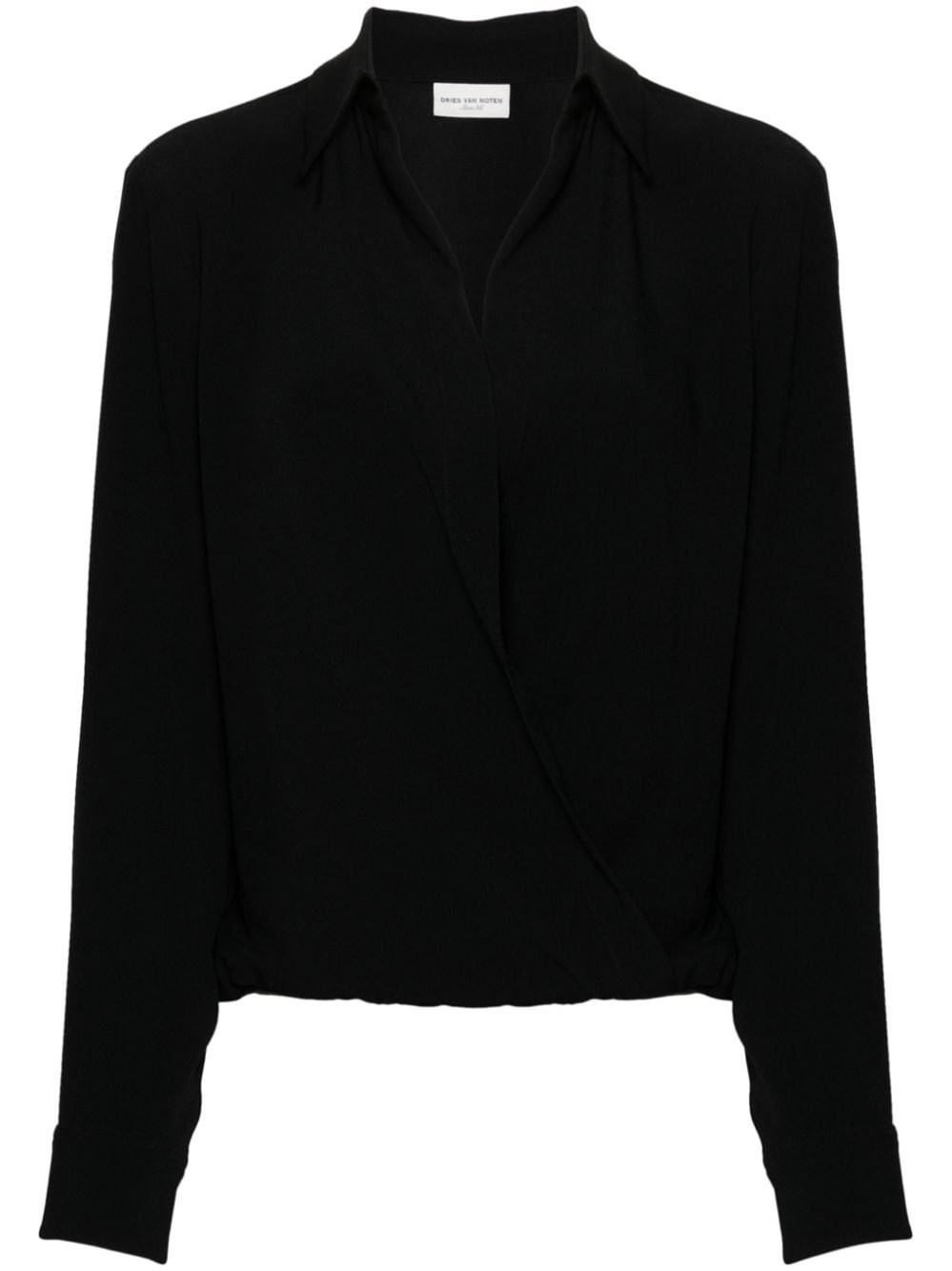 Shop Dries Van Noten Crepe Blouse In Black  