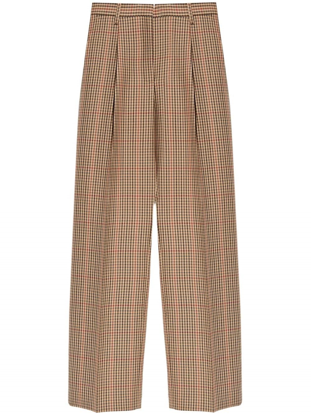 Shop Dries Van Noten Wool Pants In Brown