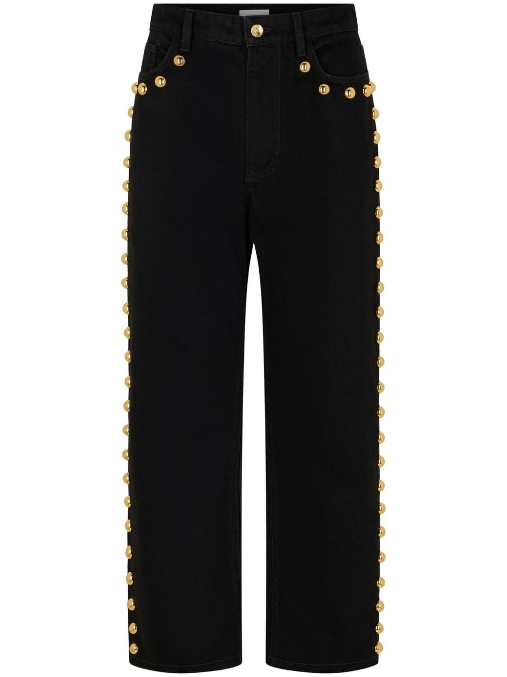 Shop Rabanne Jeans With Studs In Black  