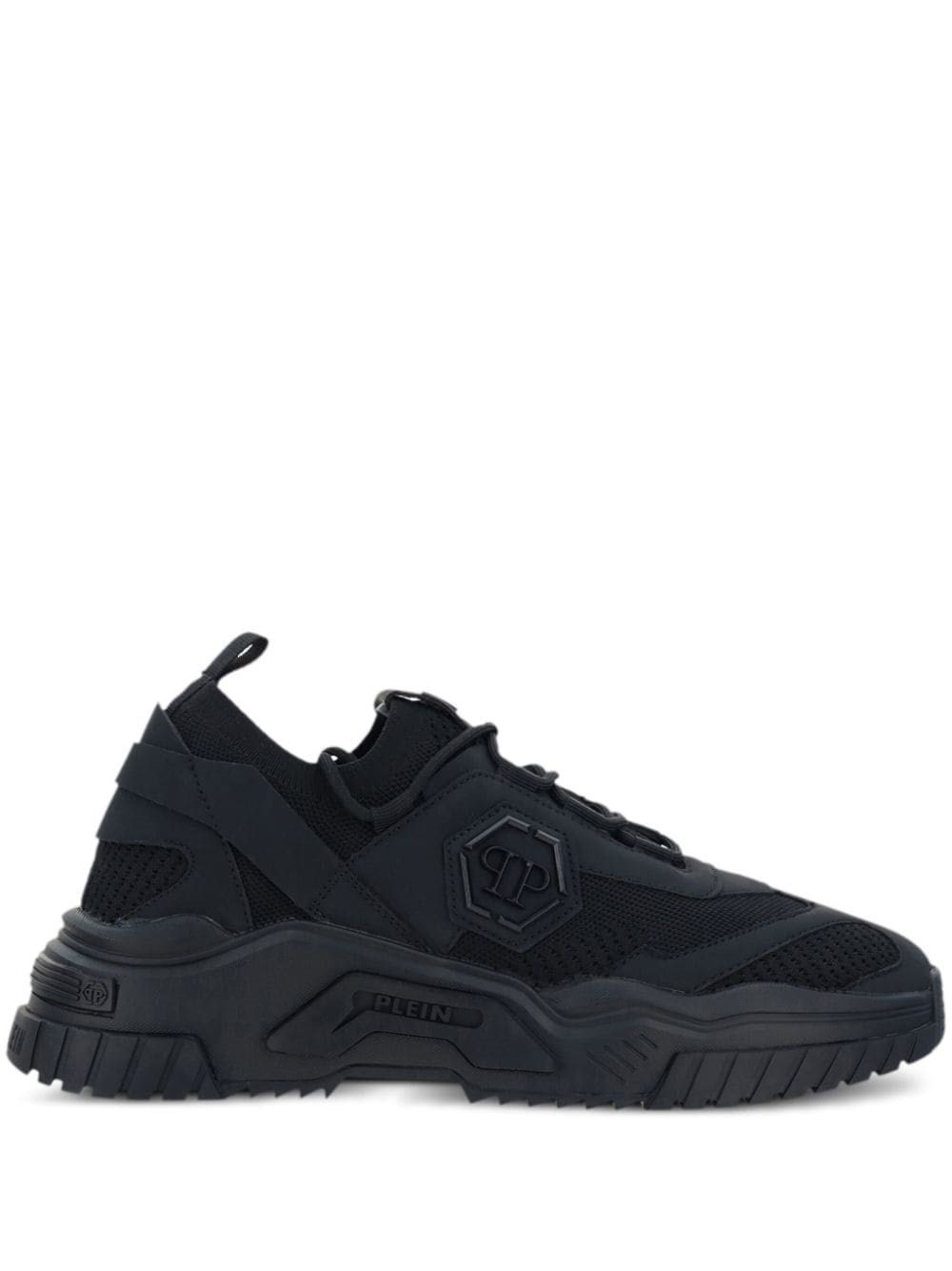 Shop Philipp Plein 'runner' Sneakers In ブラック