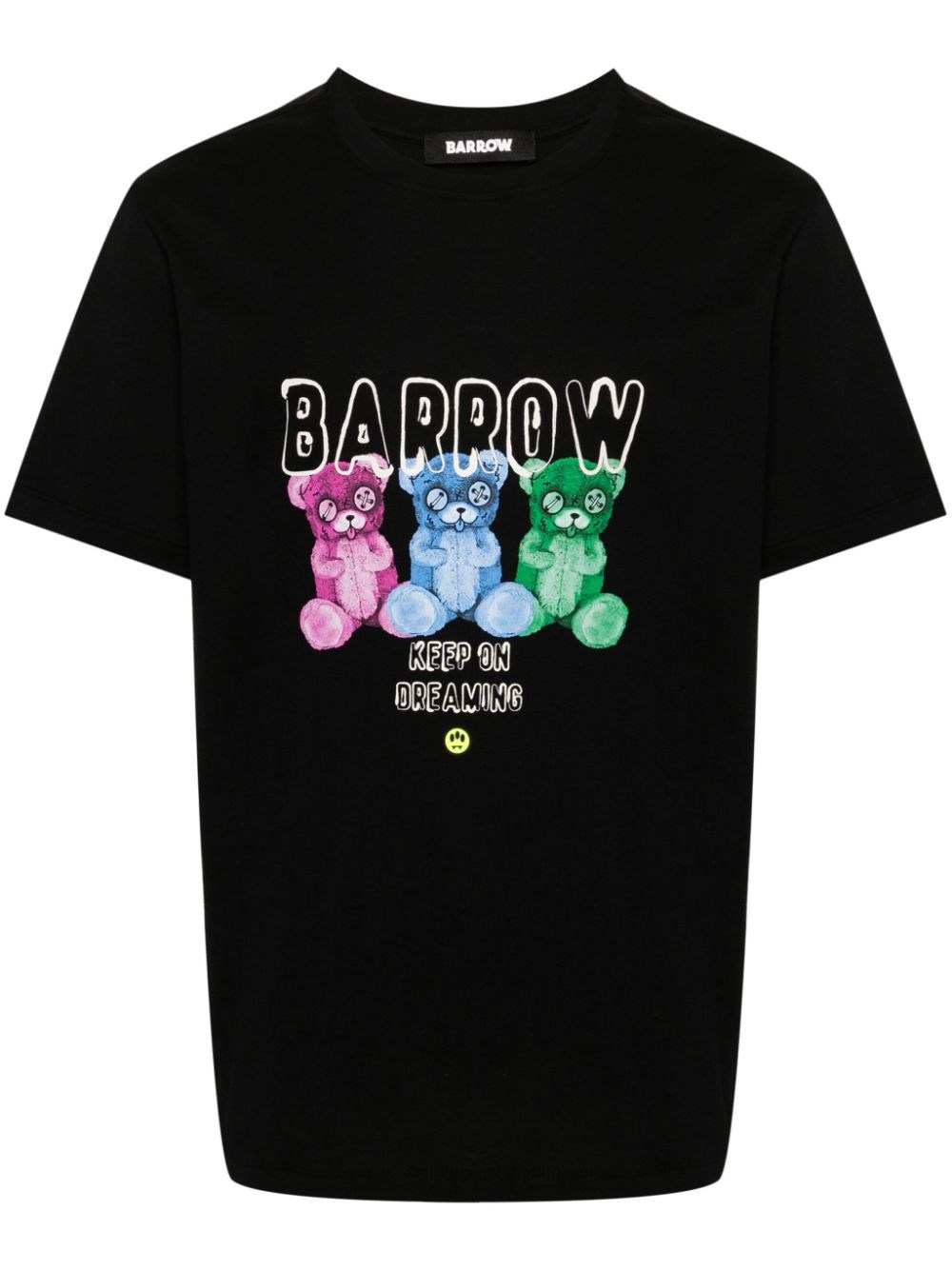 Shop Barrow Printed T-shirt In Black  