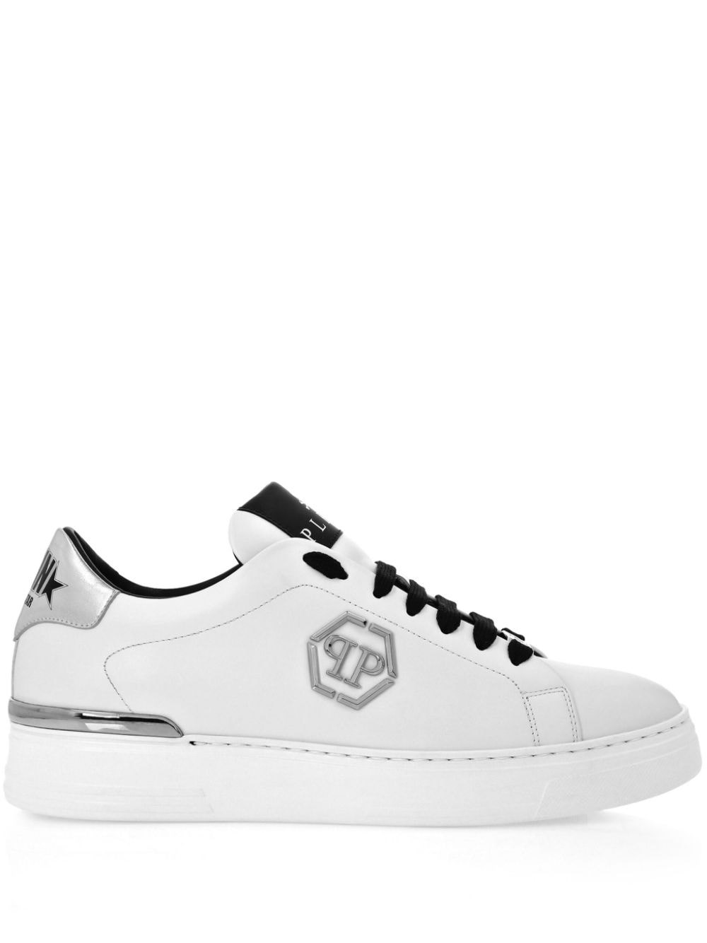 Shop Philipp Plein 'hexagon' Sneakers In Black  