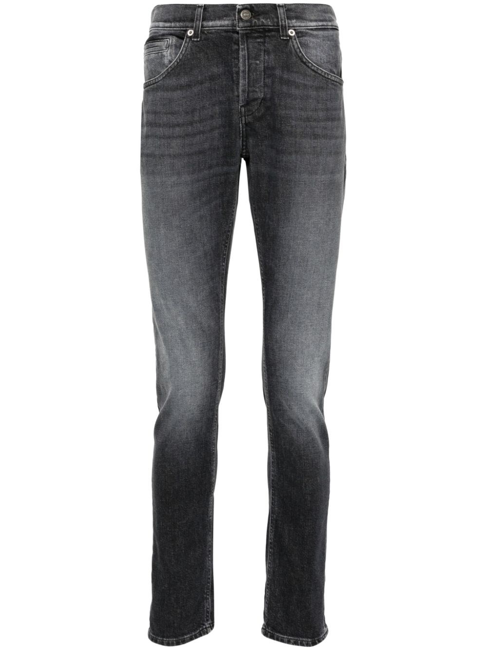 Shop Dondup Jeans Slim Fit In Black  