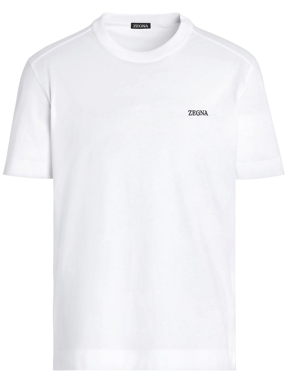 Shop Zegna Logo T-shirt In Black  