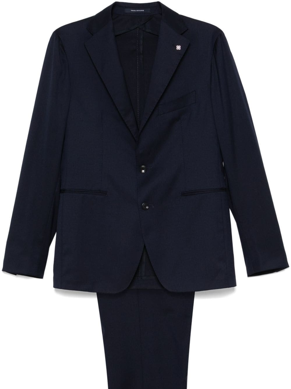 Tagliatore Virign Wool Suit In Blue