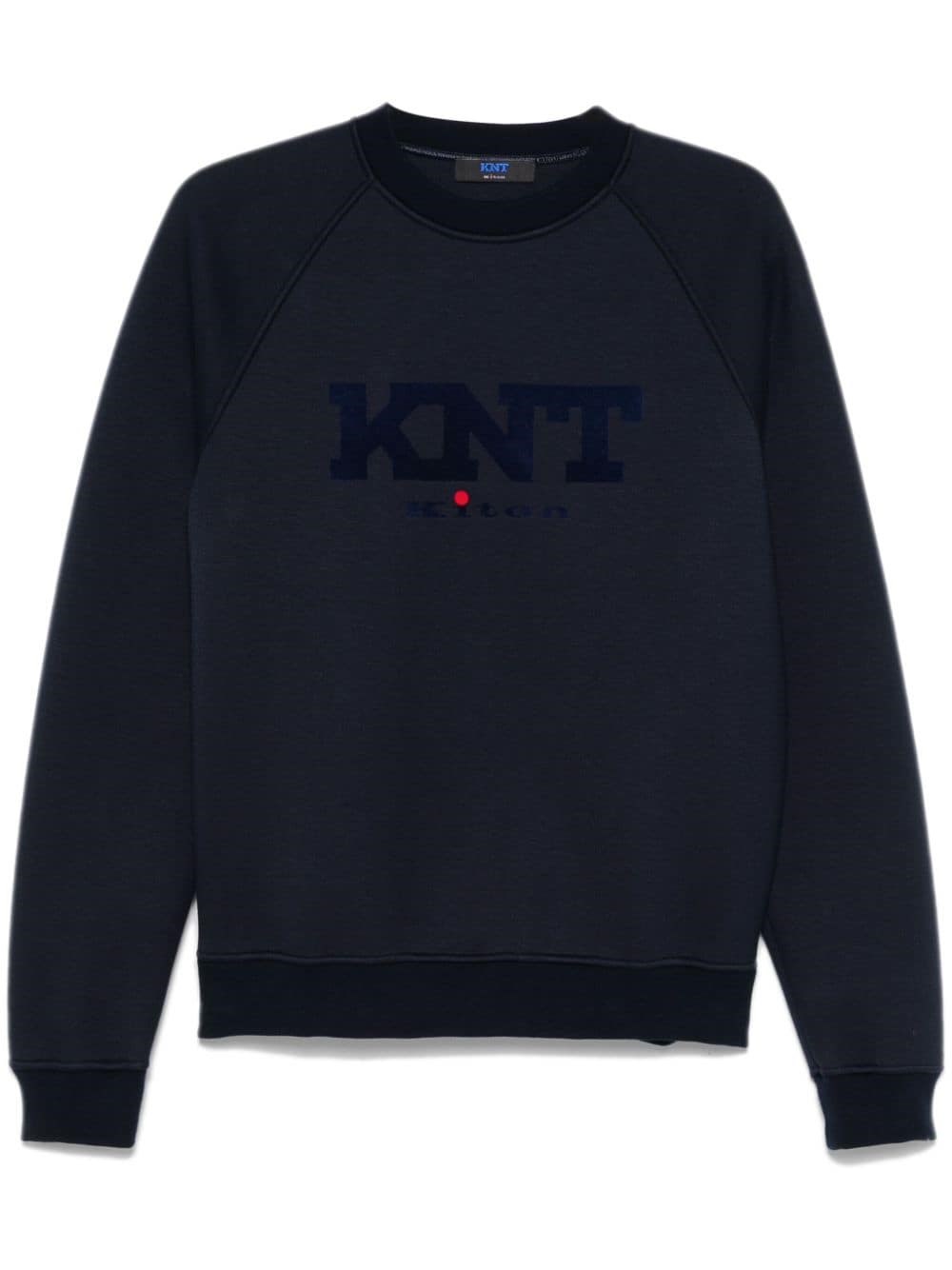 Shop Kiton Logo Sweatshirt In Blue