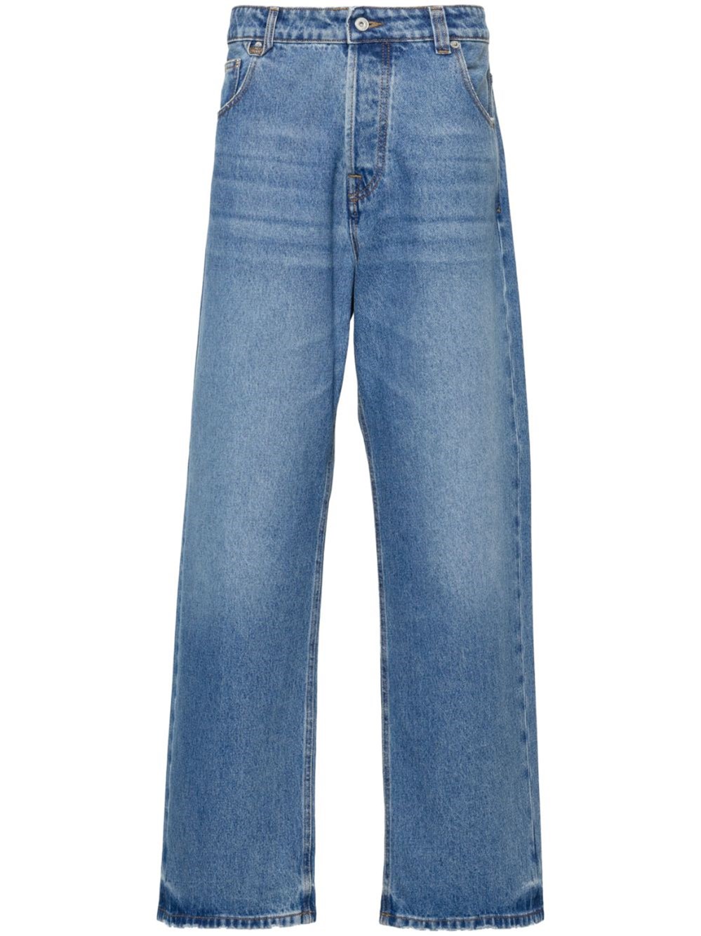 Shop Jacquemus 'le De Nimes' Jeans In Blue