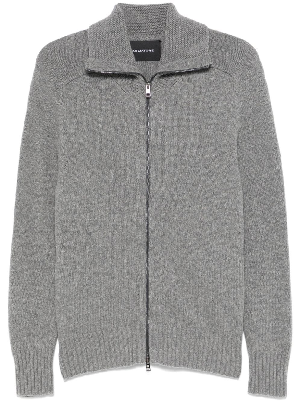 Shop Tagliatore 'kaleb' Cardigan In Gray