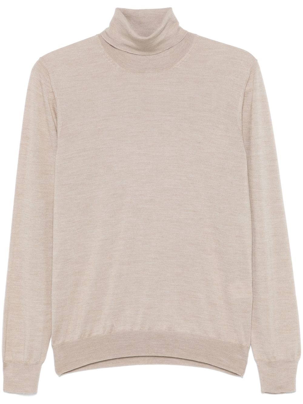 Shop Tagliatore High Neck Sweater In Neutrals