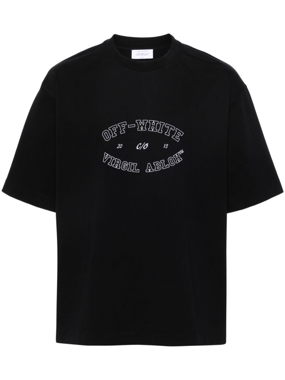 Shop Off-white Printed T-shirt In Black  