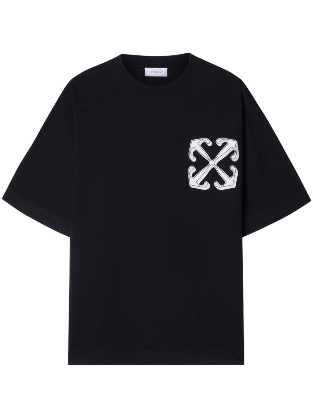 Shop Off-white Printed T-shirt In Black  