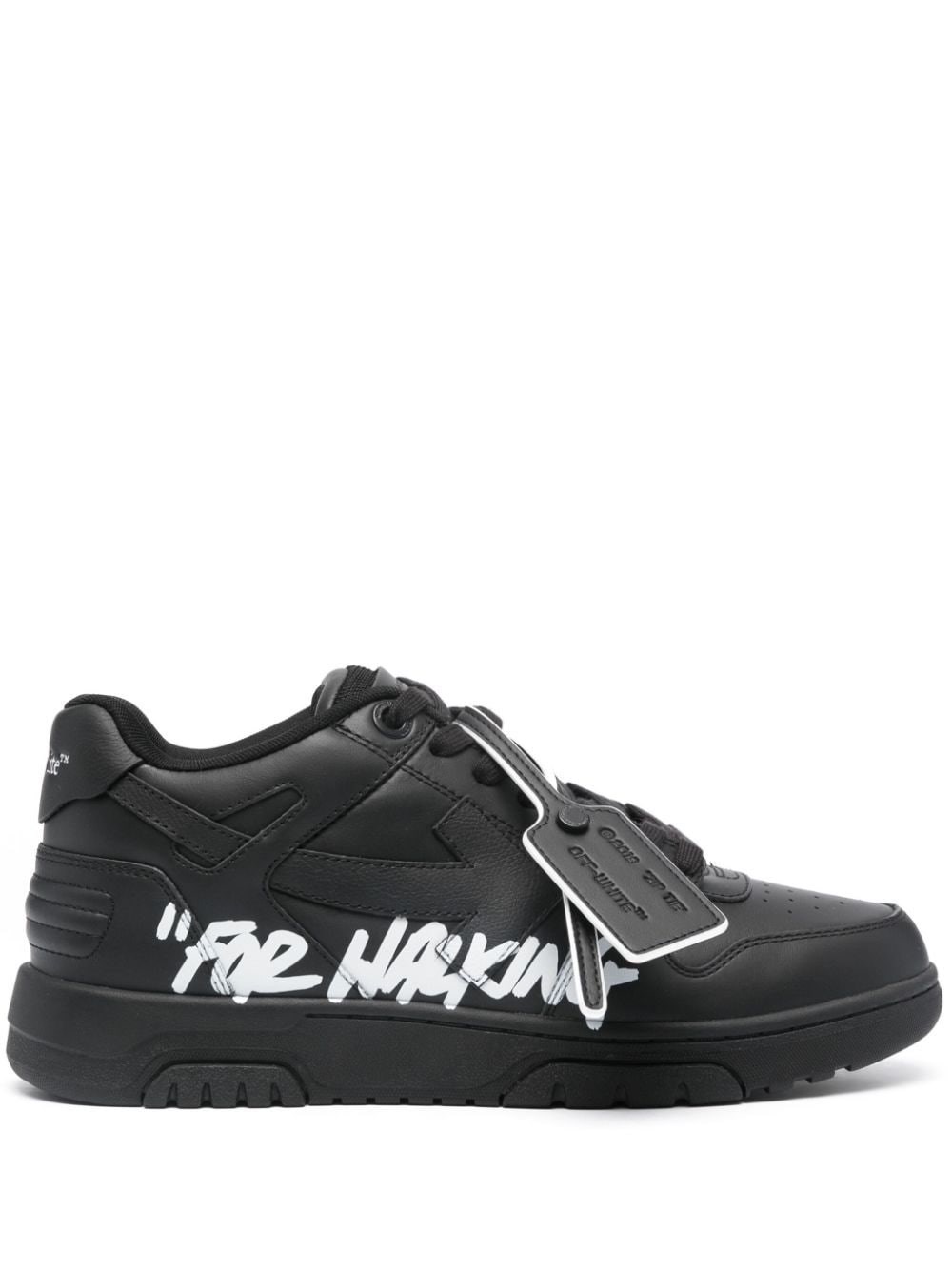 Shop Off-white 'for Walking' Sneakers In Black  