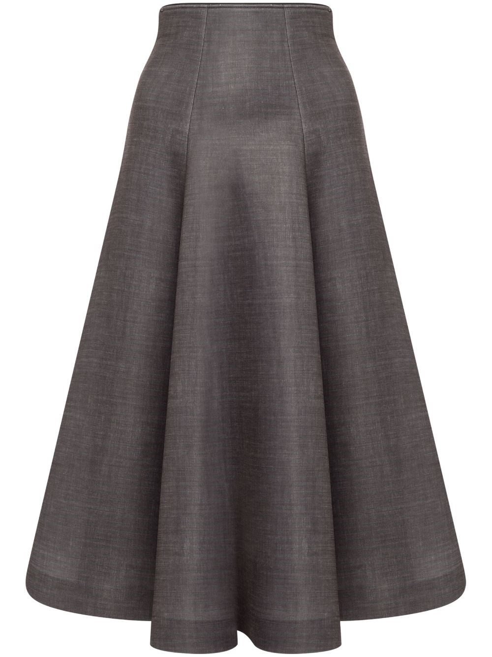 Shop Philosophy Di Lorenzo Serafini Scuba Light Skirt In Gray